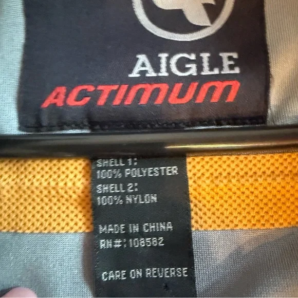 Aigle Men's Brown and Gray Performance Jacket - Picture 4 of 6